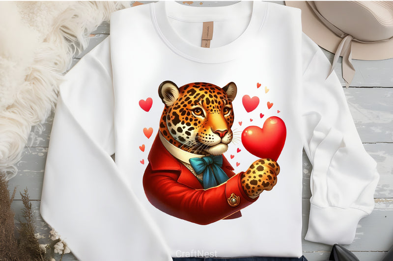 Valentine's Day Jaguar Clipart Bundle - CraftNest - Digital Crafting and Art