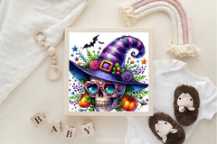 Witch Skull Clipart Bundle - CraftNest - Digital Crafting and Art