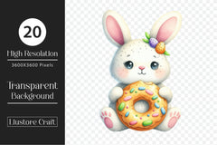 Easter Biscuit Bunny Clipart Bundle 2 - CraftNest - Digital Crafting and Art
