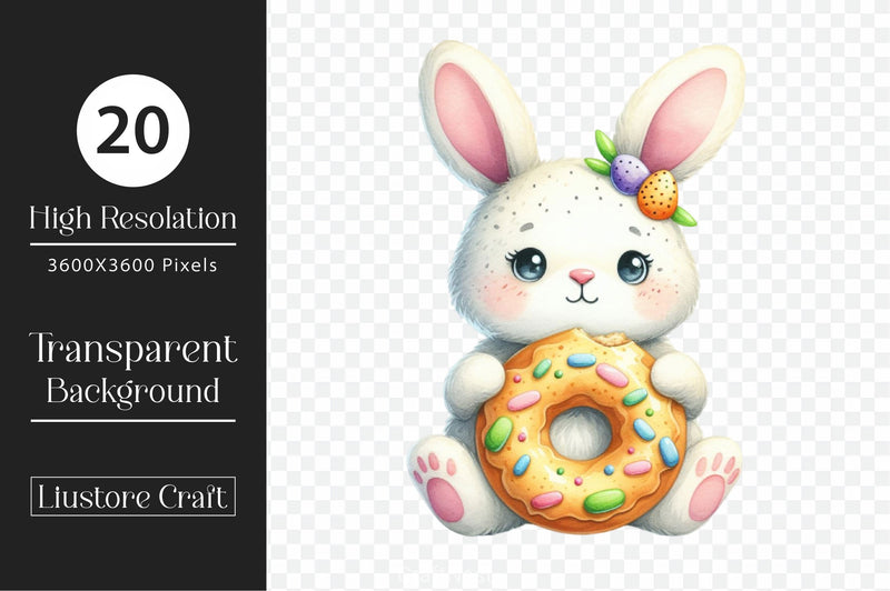 Easter Biscuit Bunny Clipart Bundle 2 - CraftNest - Digital Crafting and Art