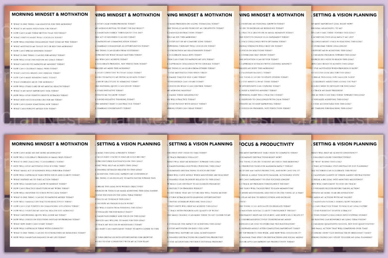 Success Mindset Prompt Book for Personal Growth - CraftNest - Digital Crafting and Art