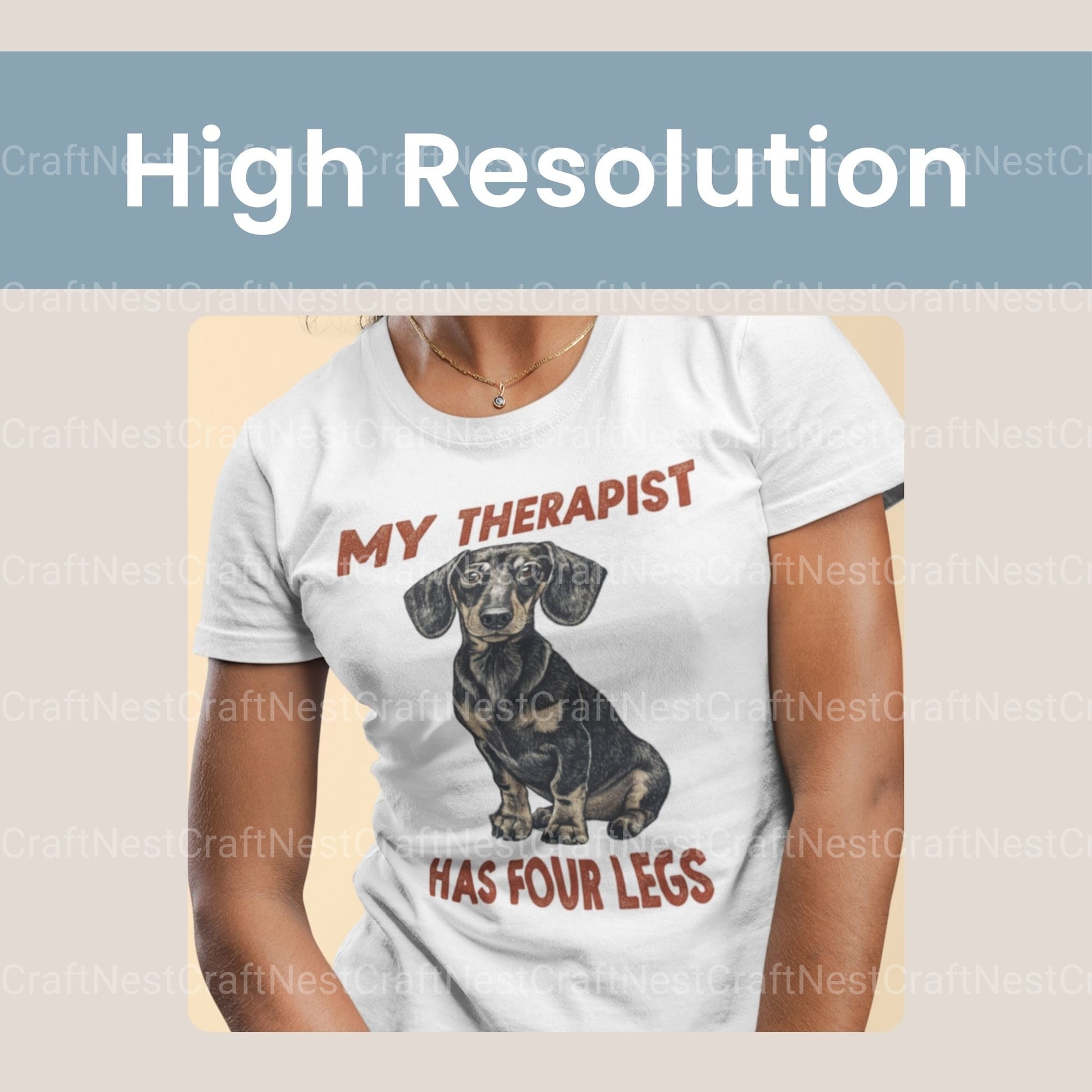 My Therapist Has Four Legs Dachshund Clipart Bundle - CraftNest - Digital Crafting and Art