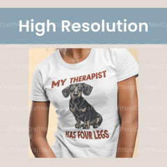 My Therapist Has Four Legs Dachshund Clipart Bundle - CraftNest - Digital Crafting and Art