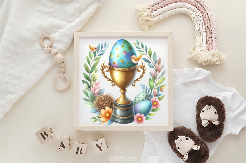 Easter Egg Trophy Clipart Bundle - CraftNest - Digital Crafting and Art