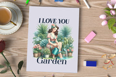 I Love You Garden Clipart Bundle - CraftNest - Digital Crafting and Art