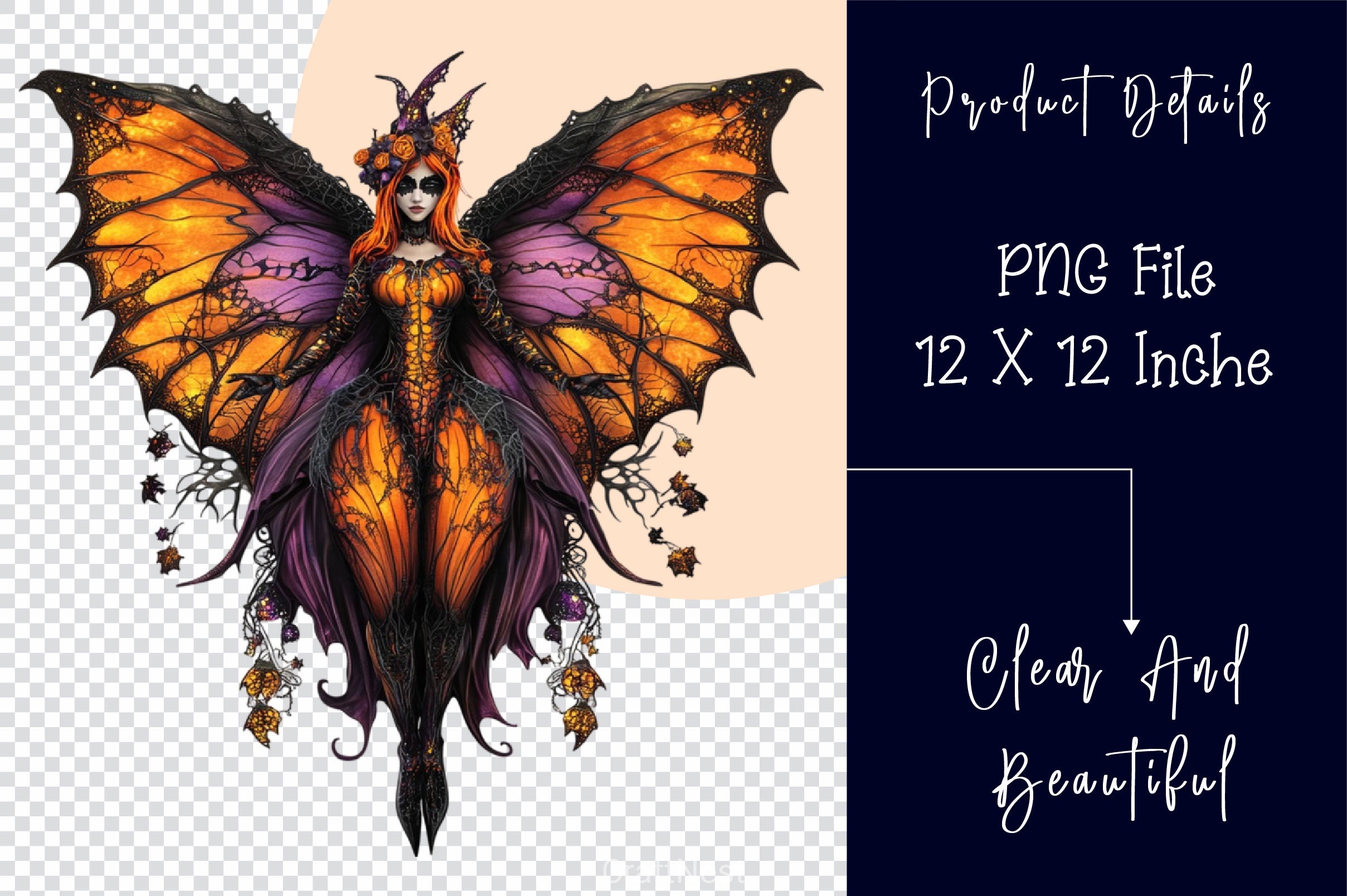 Halloween Fairy Gothic Fairy Clipart Bundle - CraftNest - Digital Crafting and Art