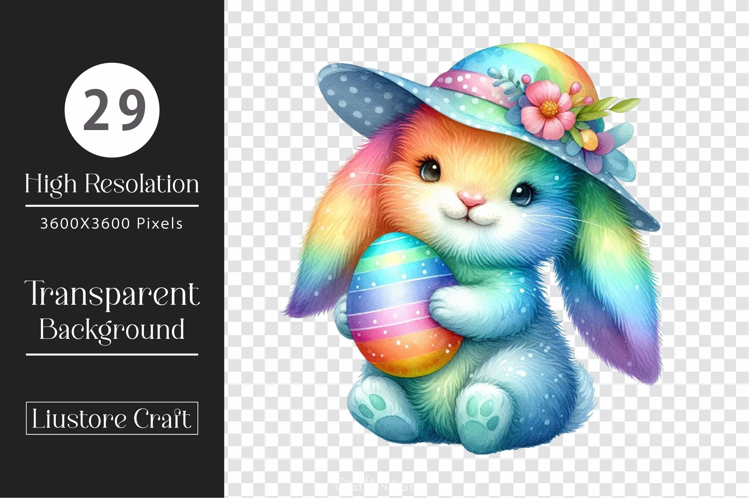 Easter Bunny Clipart Bundle 21 - CraftNest - Digital Crafting and Art