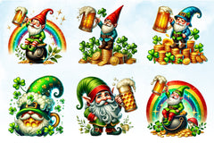 Lucky Gnomes St. Patrick's Day Clipart Bundle - CraftNest - Digital Crafting and Art