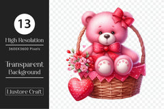Valentine Gift Basket Clipart Bundle - CraftNest - Digital Crafting and Art