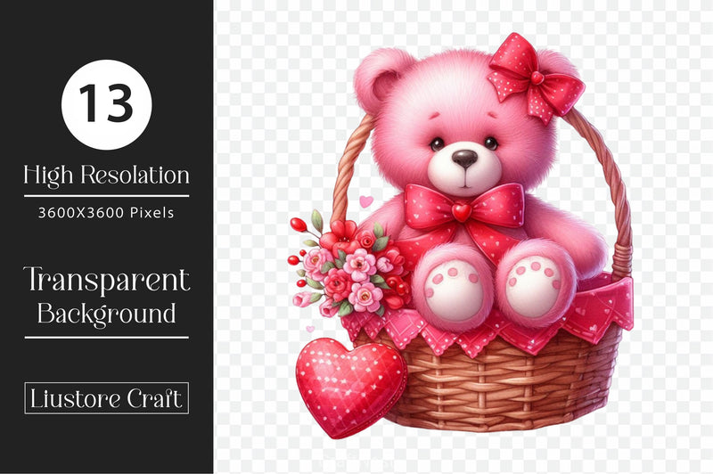Valentine Gift Basket Clipart Bundle - CraftNest - Digital Crafting and Art