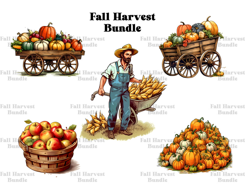 Fall Harvest Clipart - CraftNest