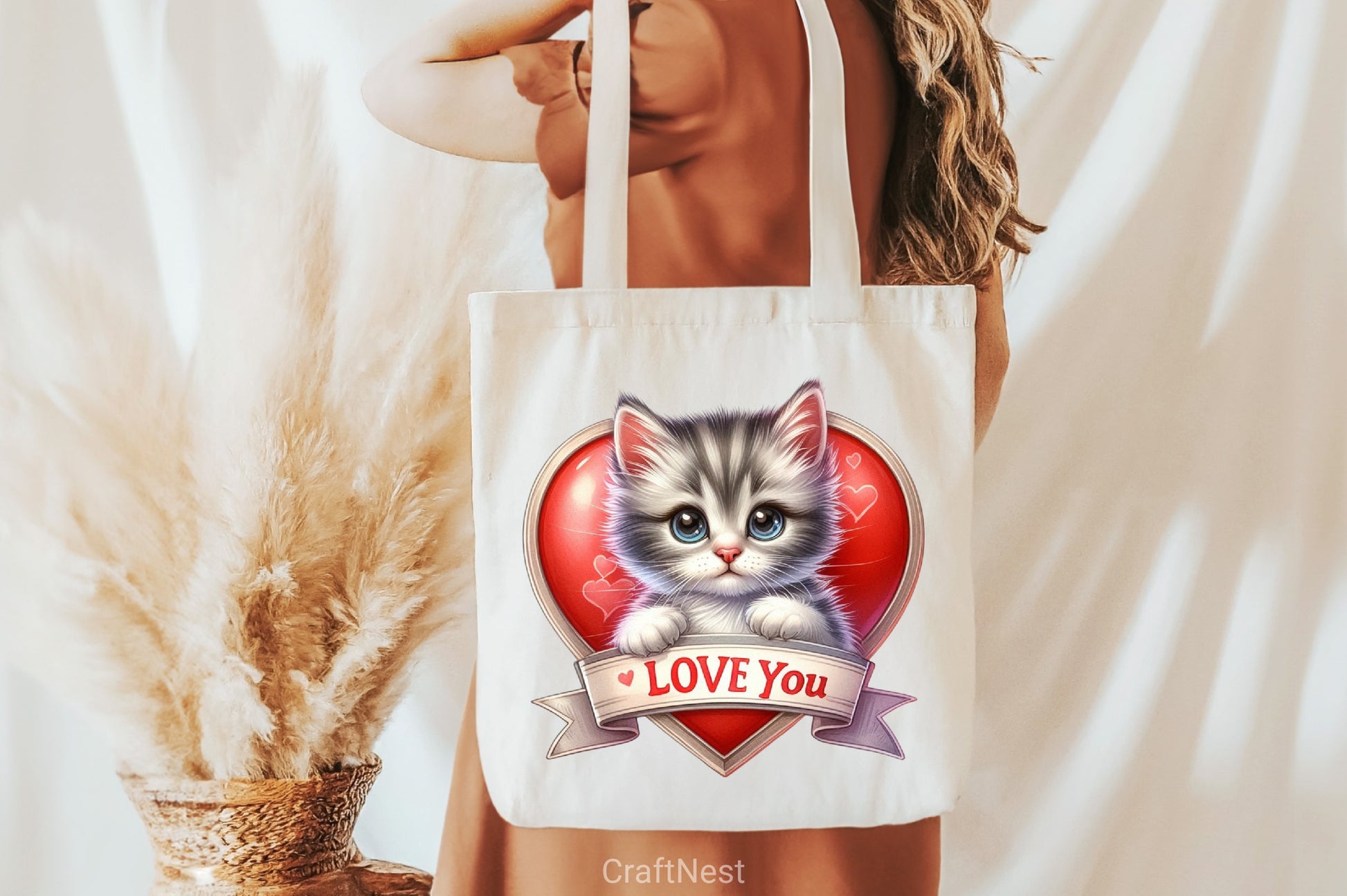 Love You Cat Valentine's Day Clipart Bundle 8 - CraftNest - Digital Crafting and Art