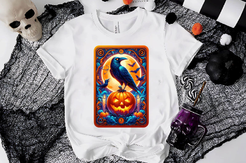 Raven Bird Tarot Card Clipart Bundle 16 - CraftNest - Digital Crafting and Art