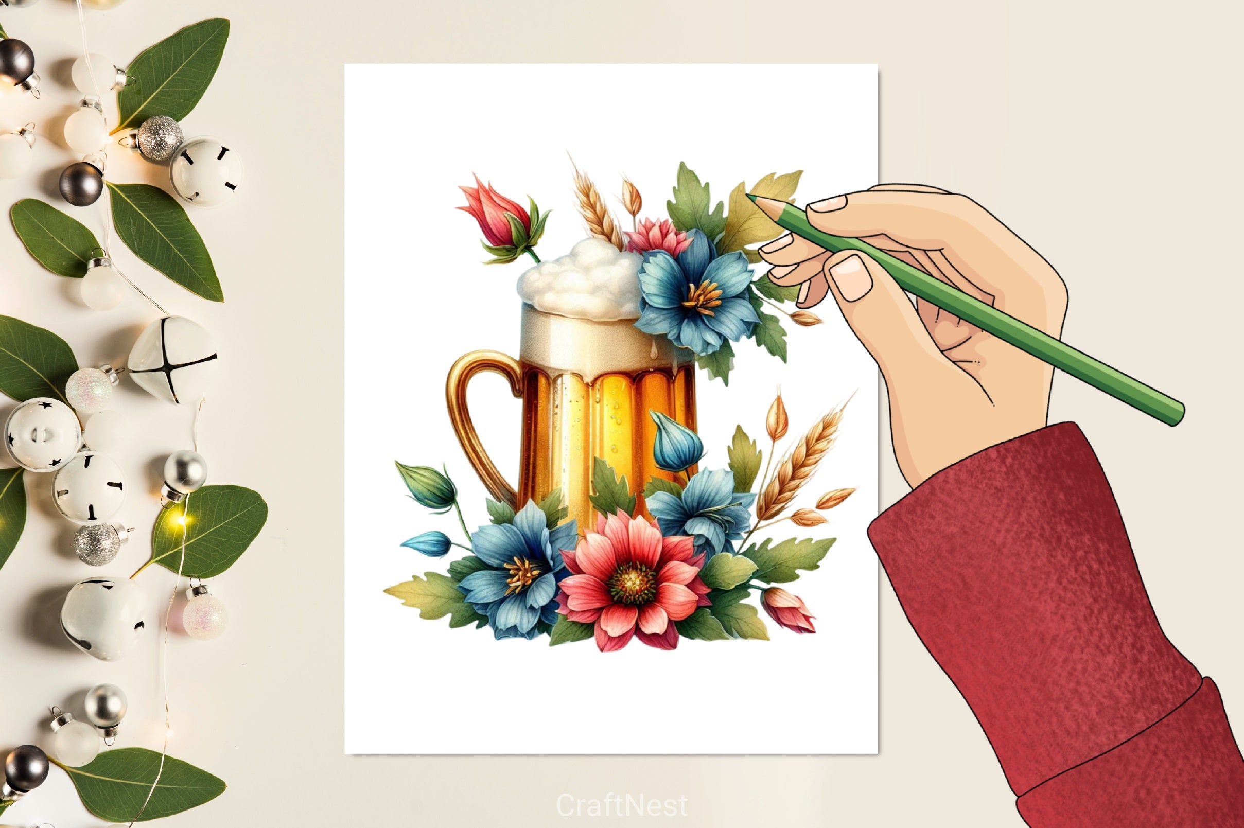 Beer Glass Clipart Bundle - CraftNest - Digital Crafting and Art