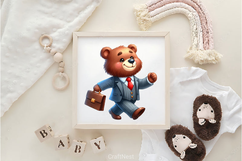 Cute Businessman Animals Clipart Bundle 2 - CraftNest - Digital Crafting and Art