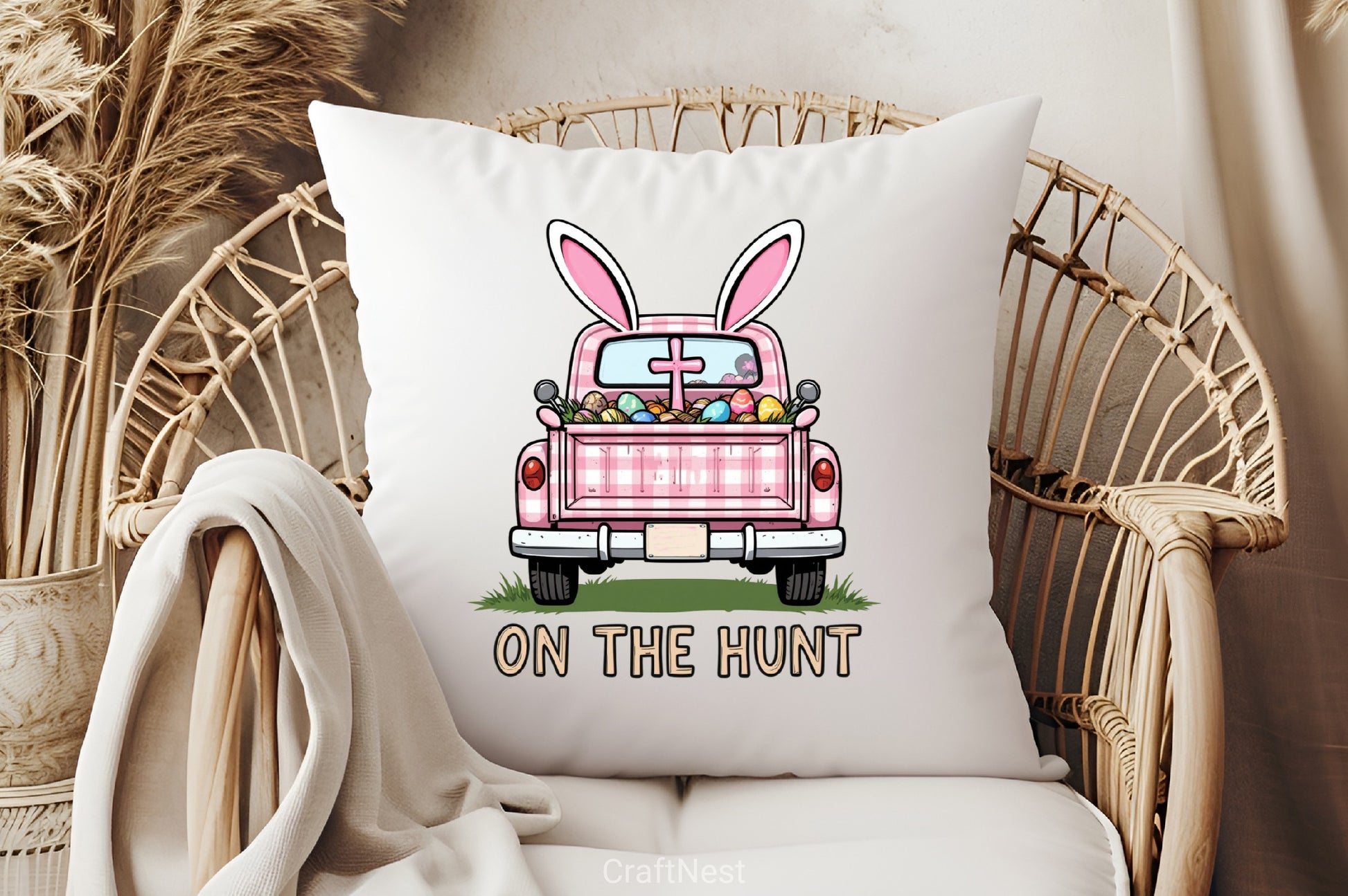Retro Easter Truck Clipart Bundle - CraftNest - Digital Crafting and Art