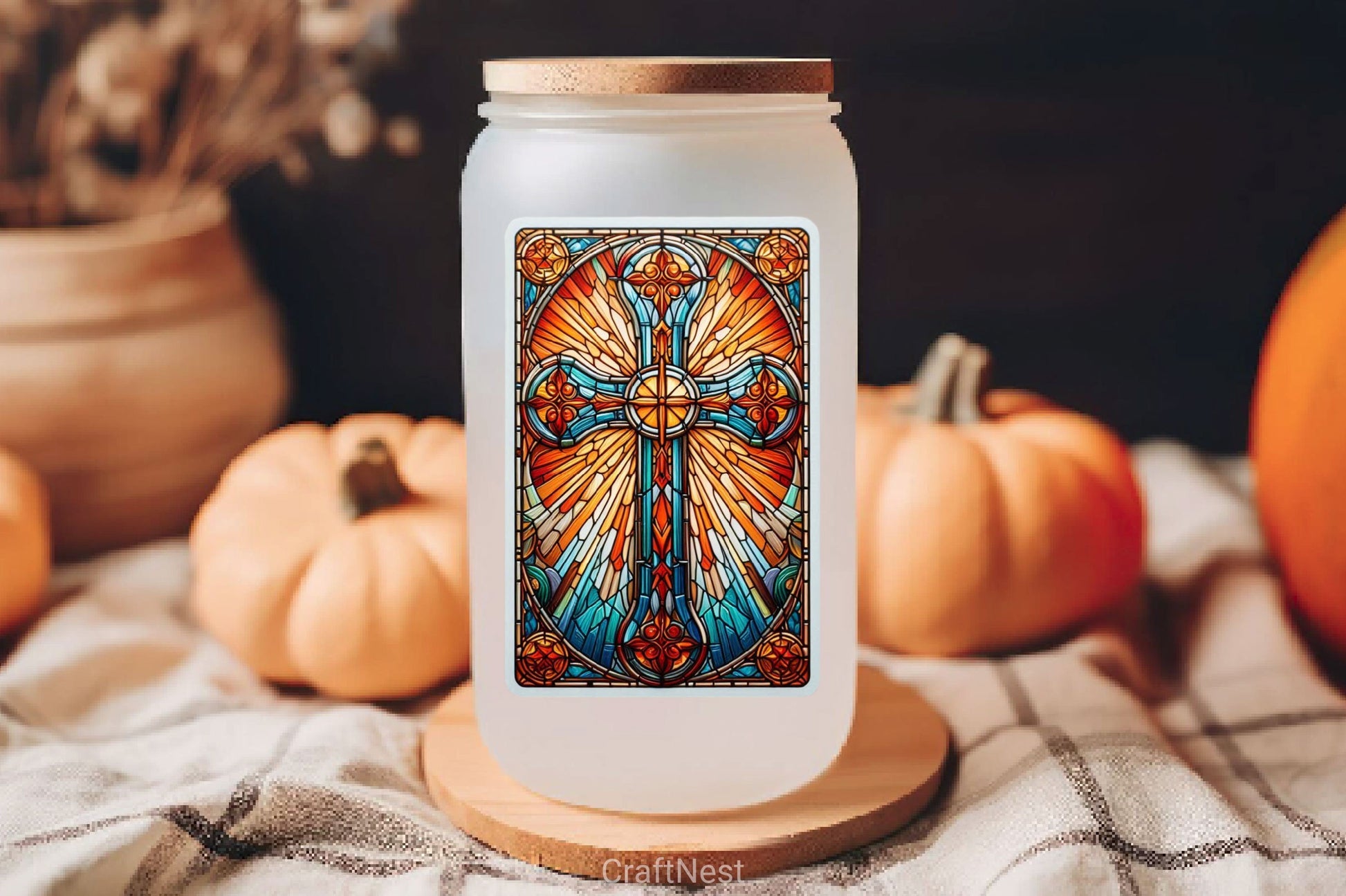 Stained Glass Cross Tarot Card Clipart Bundle 14 - CraftNest - Digital Crafting and Art