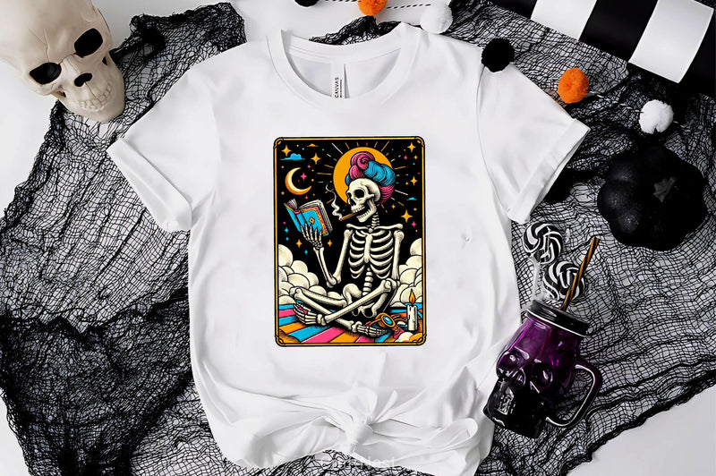 The Reader Tarot Card Reading Skeleton Clipart Bundle 1 - CraftNest - Digital Crafting and Art