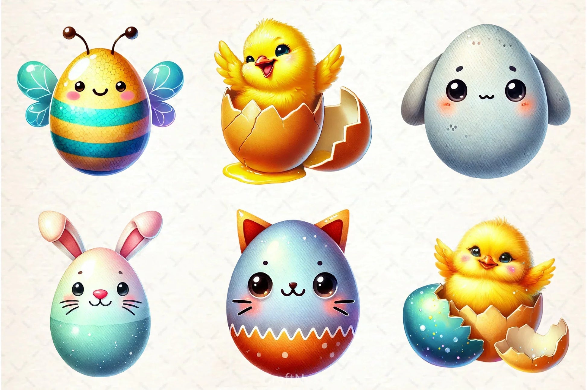 Easter Animal Egg Clipart Bundle - CraftNest - Digital Crafting and Art