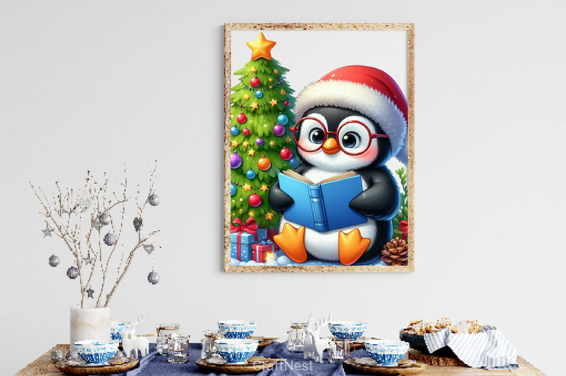 Christmas Penguin Clipart Bundle 7 - CraftNest - Digital Crafting and Art