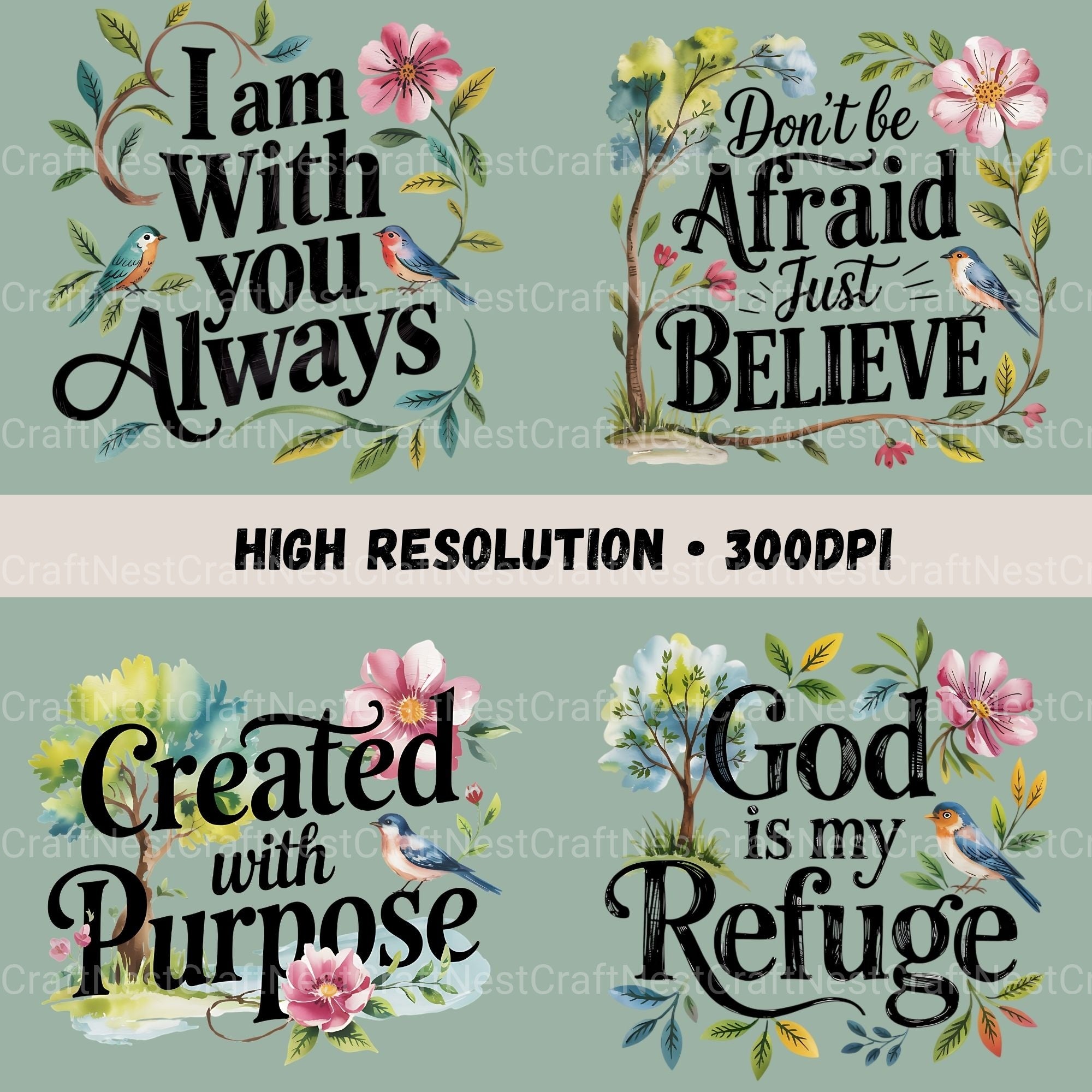 Bible Quotes Clipart Bundle - CraftNest - Digital Crafting and Art