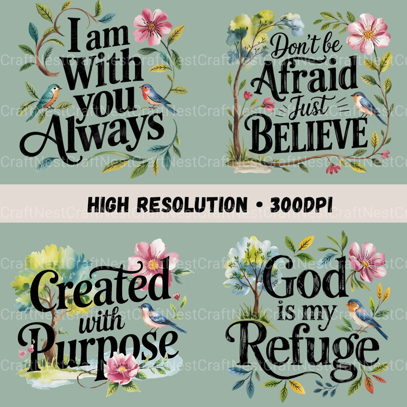 Bible Quotes Clipart Bundle - CraftNest - Digital Crafting and Art