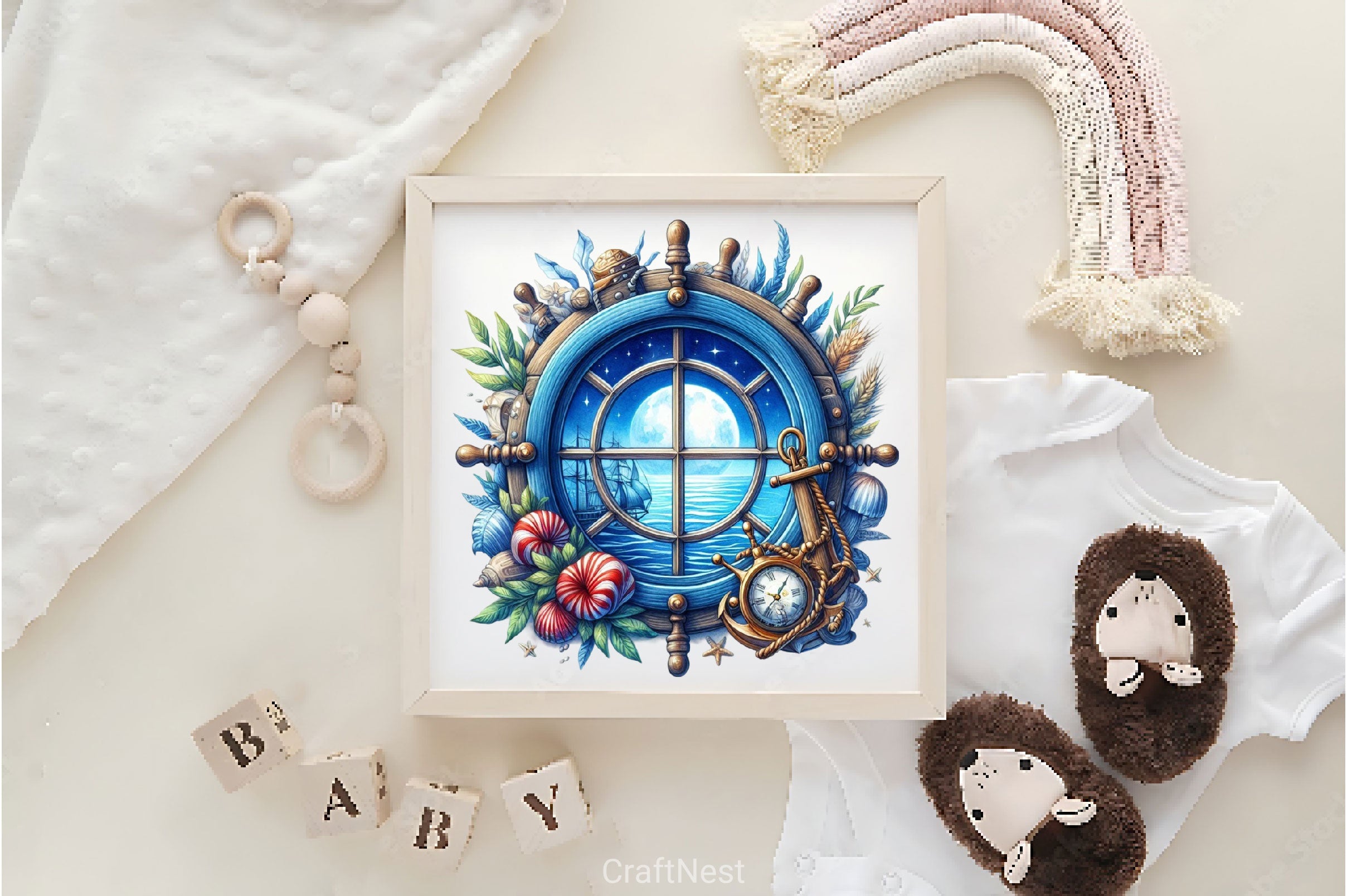 Vintage Nautical Window Clipart Bundle 2 - CraftNest - Digital Crafting and Art