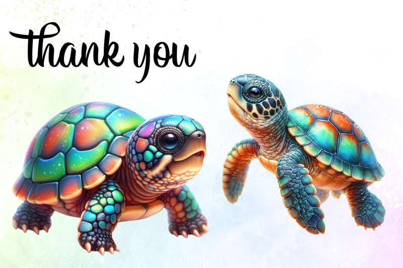 Sea Turtle Clipart Bundle - CraftNest - Digital Crafting and Art