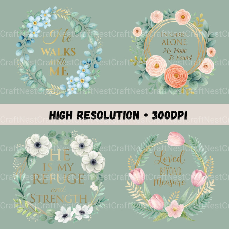 Religious Quotes Clipart Bundle - CraftNest - Digital Crafting and Art