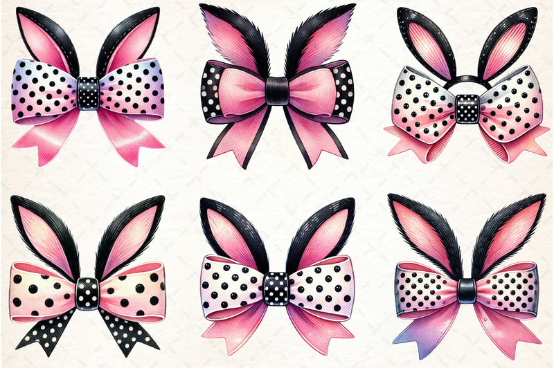 Easter Bunny Bow Clipart Bundle 2 - CraftNest - Digital Crafting and Art