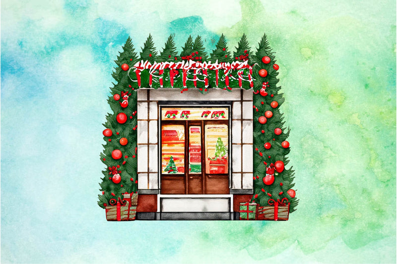 Christmas Storefront Clipart Bundle - CraftNest - Digital Crafting and Art