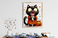 Halloween Funny Black Cat Clipart Bundle - CraftNest - Digital Crafting and Art