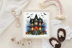 Halloween House Clipart Bundle 4 - CraftNest - Digital Crafting and Art