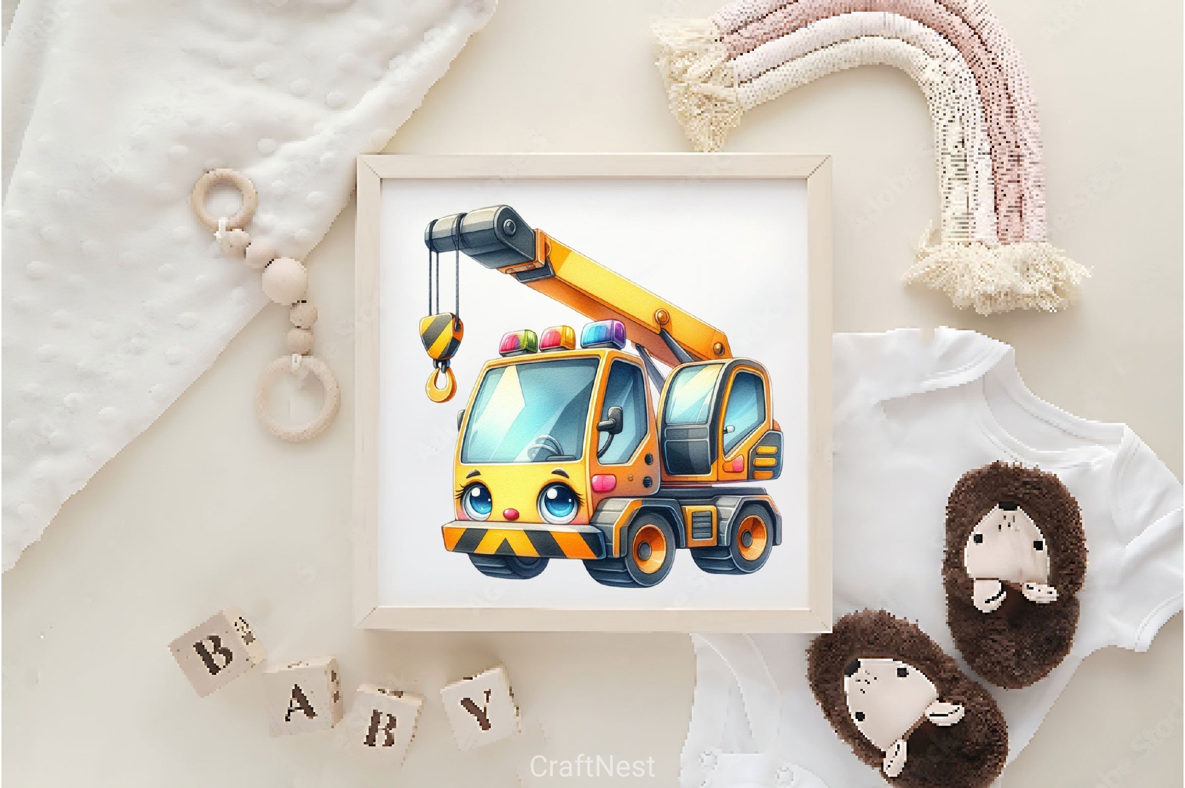 Construction Vehicles Clipart Bundle - CraftNest - Digital Crafting and Art