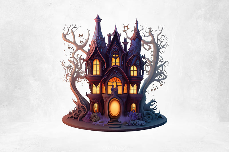 Gothic Fairy House Clipart Bundle - CraftNest - Digital Crafting and Art