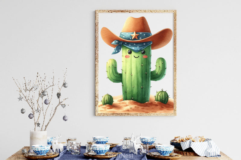 Pastel Western Cactus Clipart Bundle 2 - CraftNest - Digital Crafting and Art