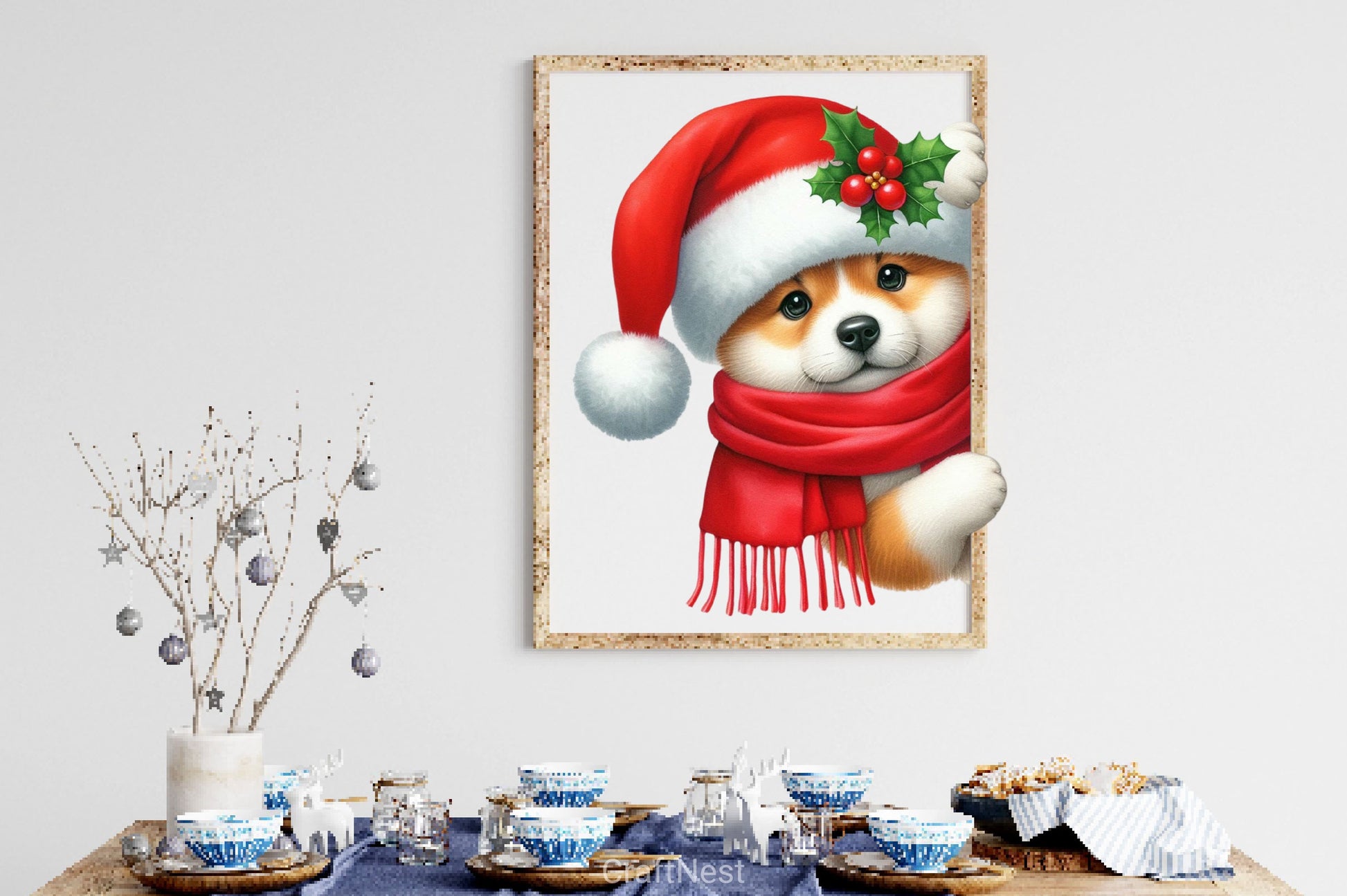 Christmas Peeking Dogs Clipart Bundle - CraftNest - Digital Crafting and Art