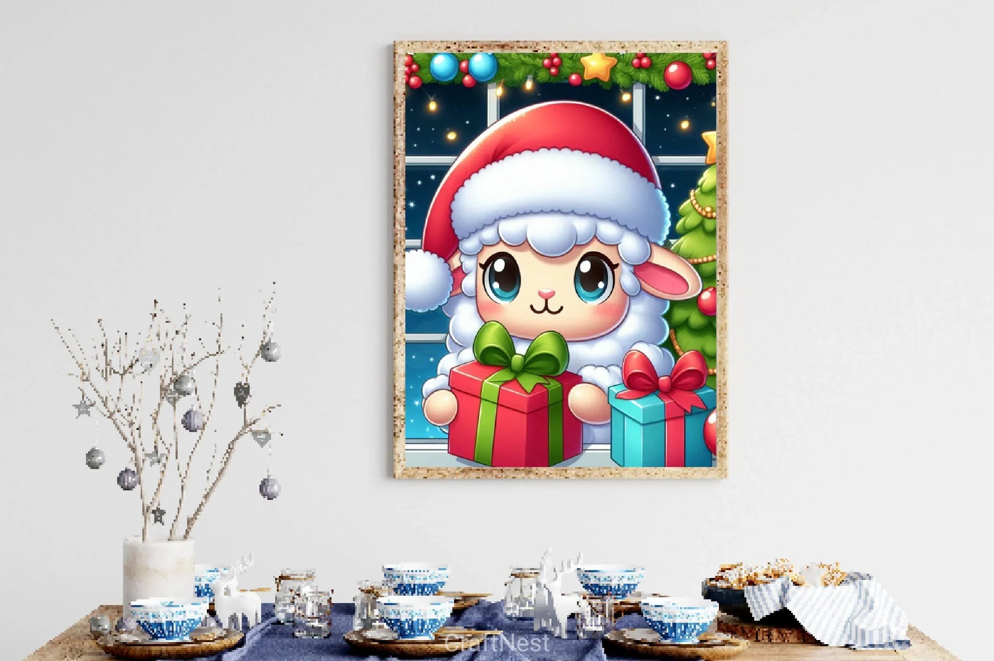 Cute Christmas Sheep Clipart Bundle 2 - CraftNest - Digital Crafting and Art