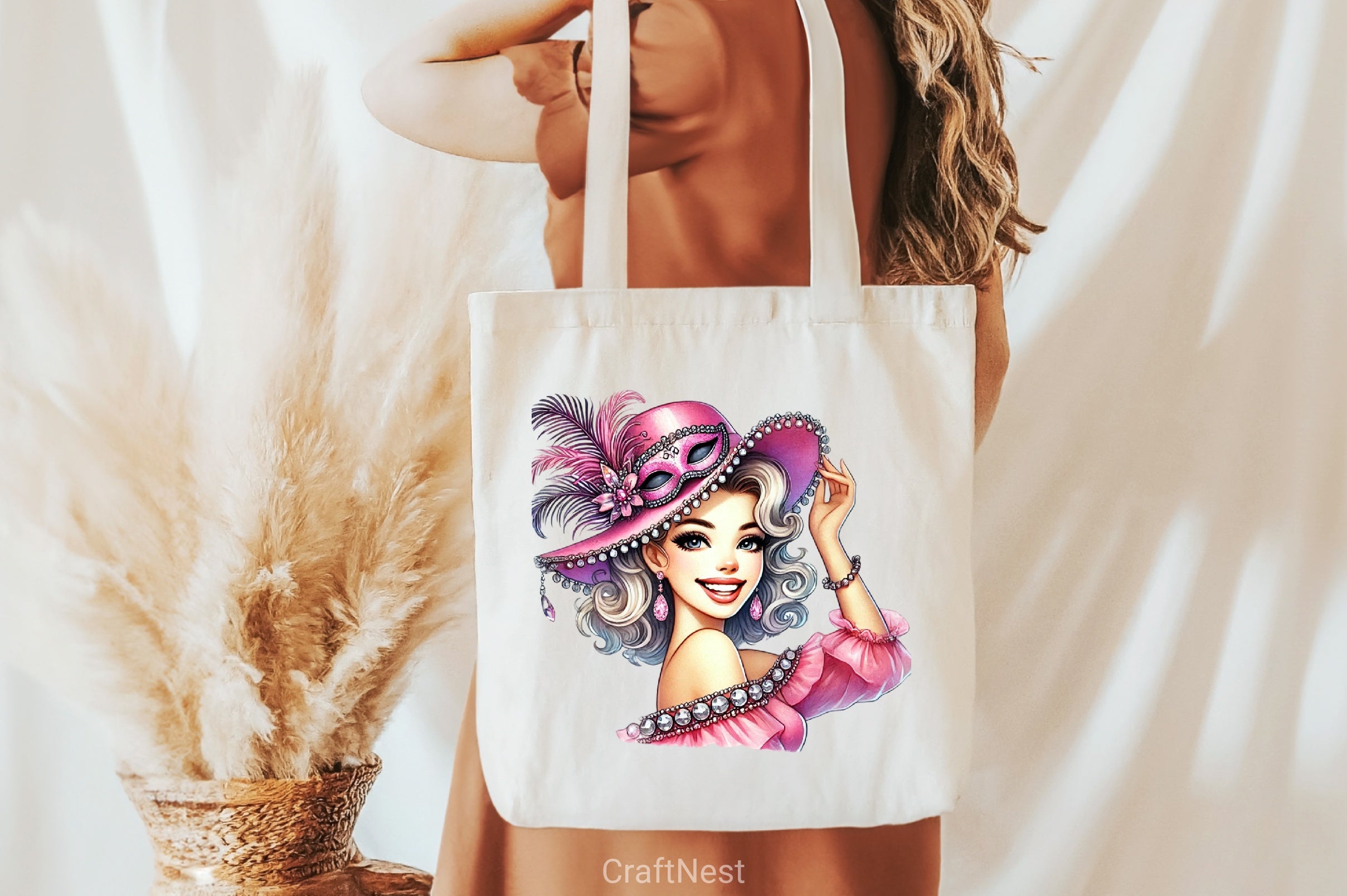 Mardi Gras Girl Clipart Bundle 6 - CraftNest - Digital Crafting and Art