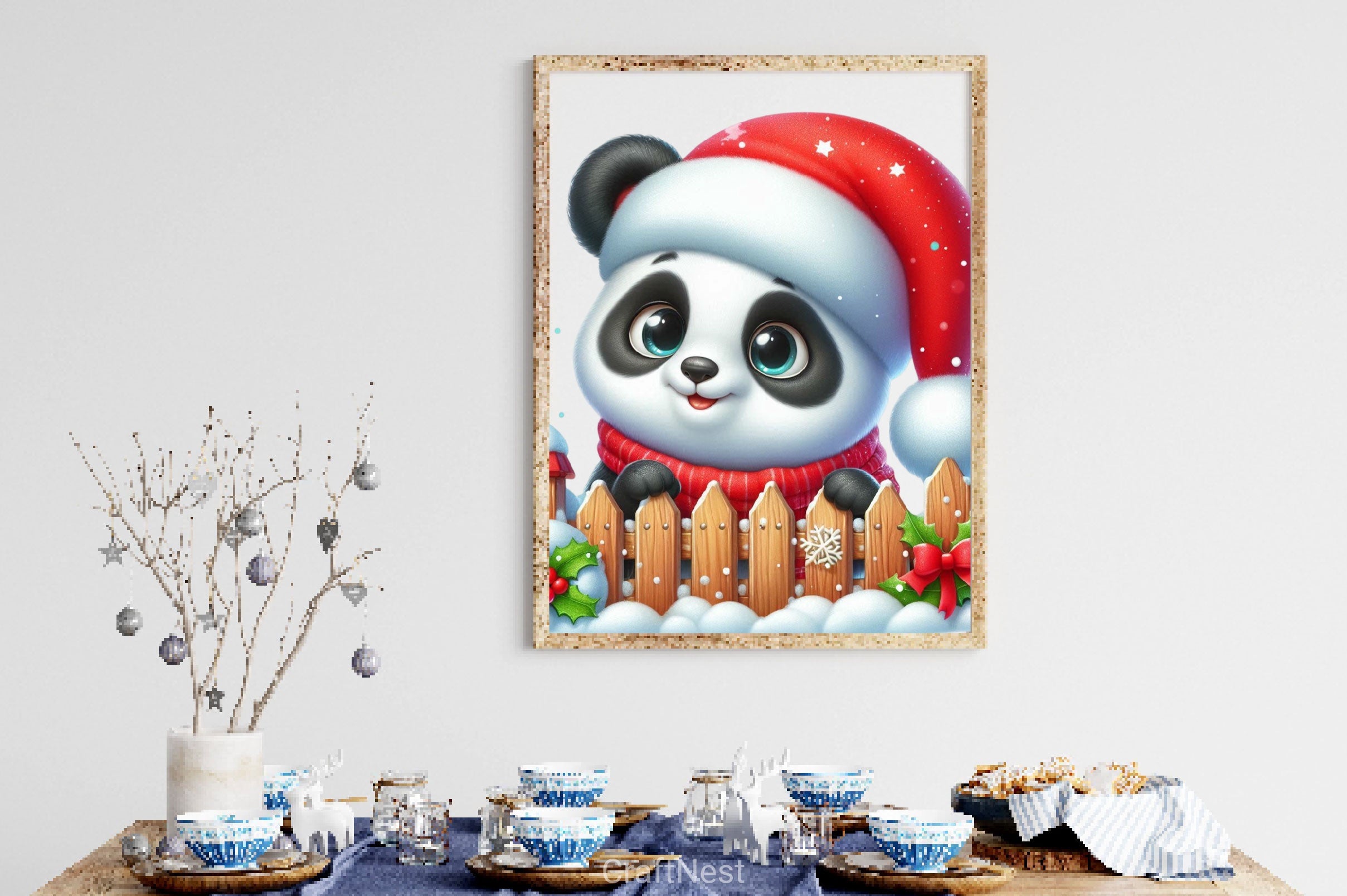 Christmas Panda Clipart Bundle 2 - CraftNest - Digital Crafting and Art