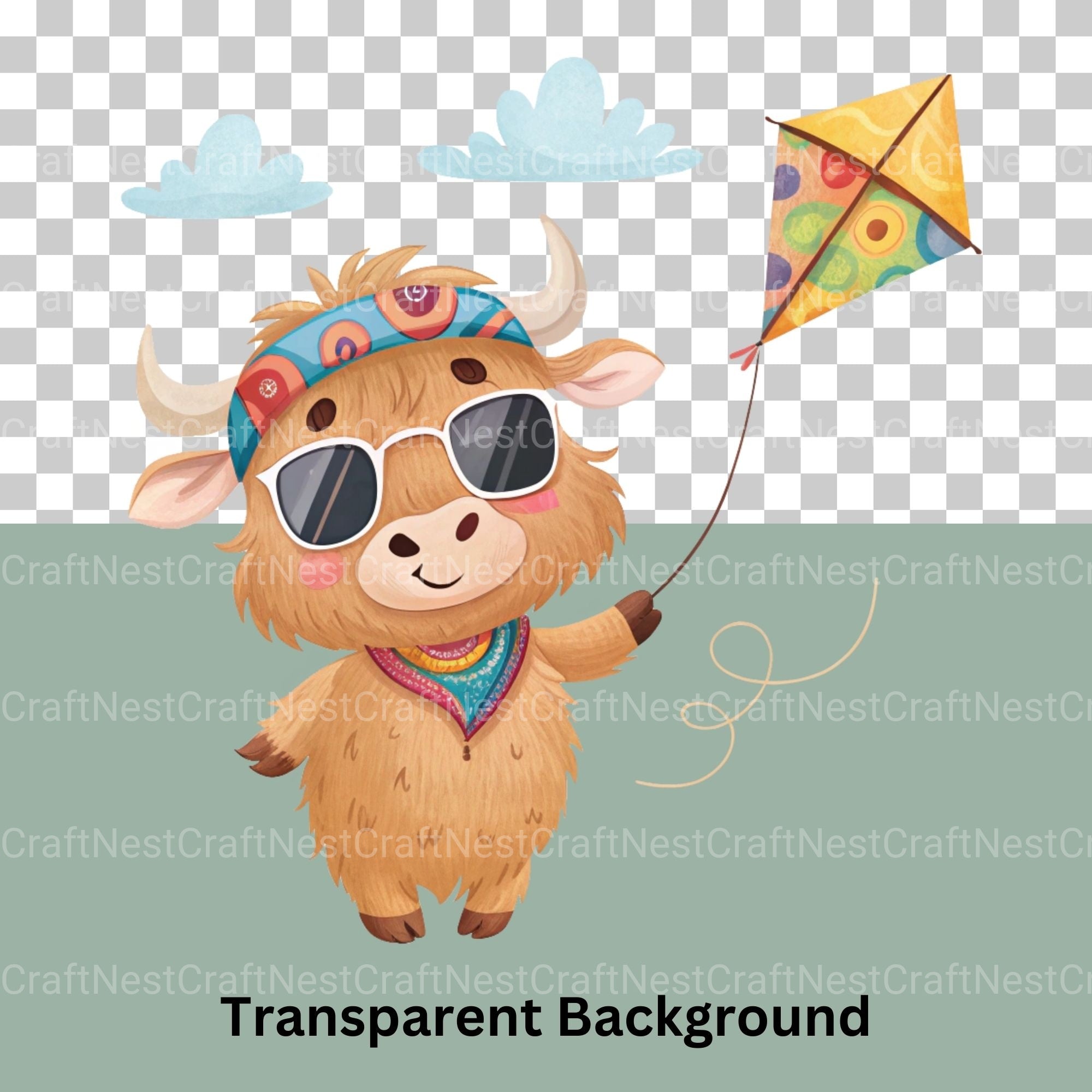 Highland Calf Clipart Bundle - CraftNest - Digital Crafting and Art