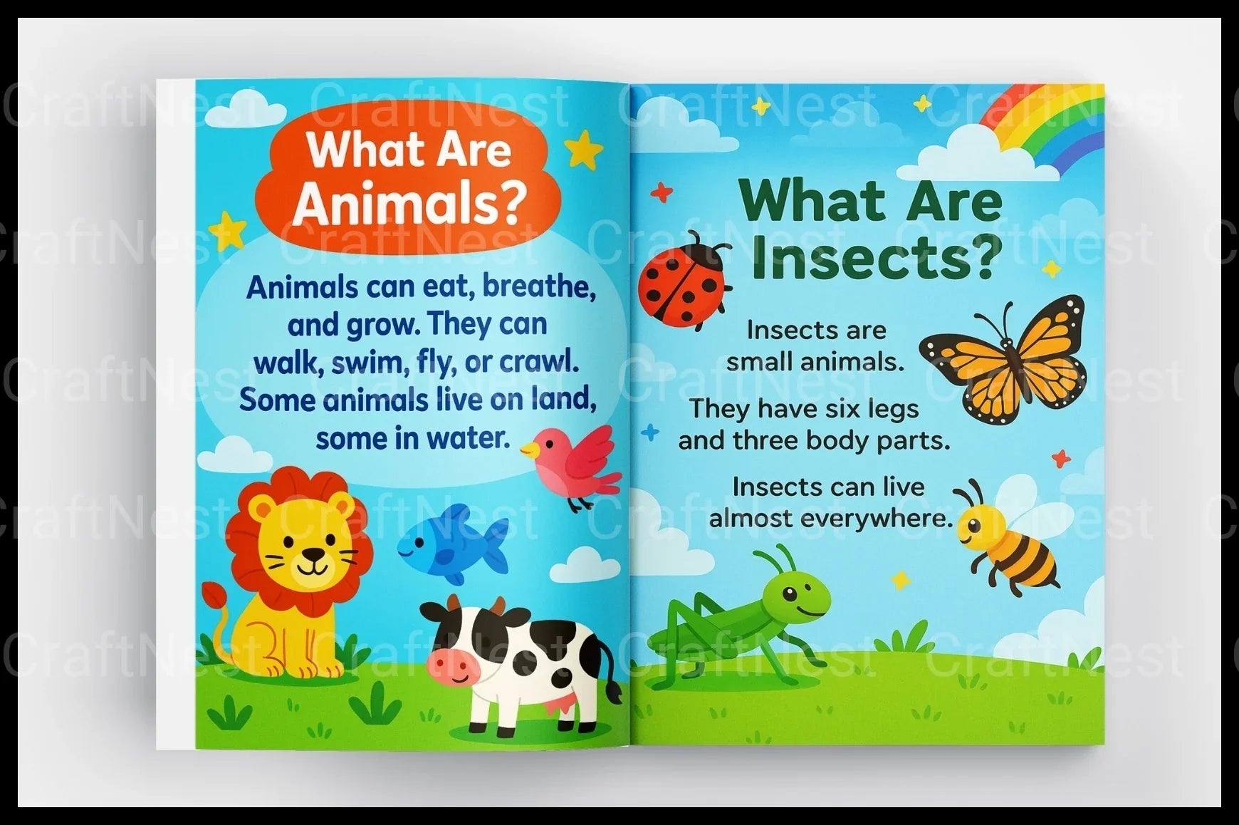 My First Insect Learning Book for Kids - CraftNest - Digital Crafting and Art