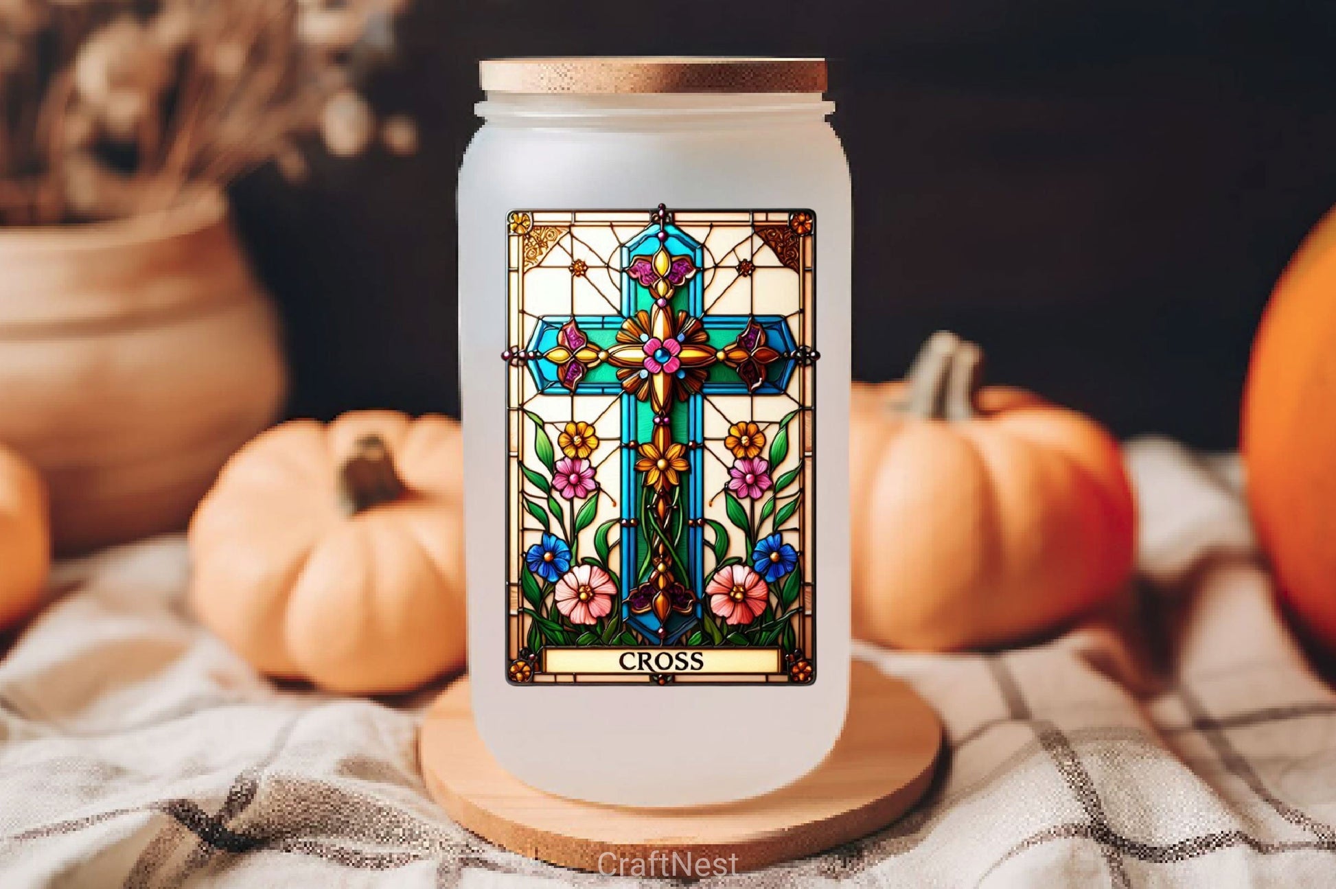 Stained Glass Cross Tarot Card Clipart Bundle 4 - CraftNest - Digital Crafting and Art