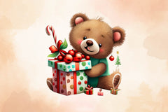 Christmas Teddy Bear Clipart Bundle 2 - CraftNest - Digital Crafting and Art
