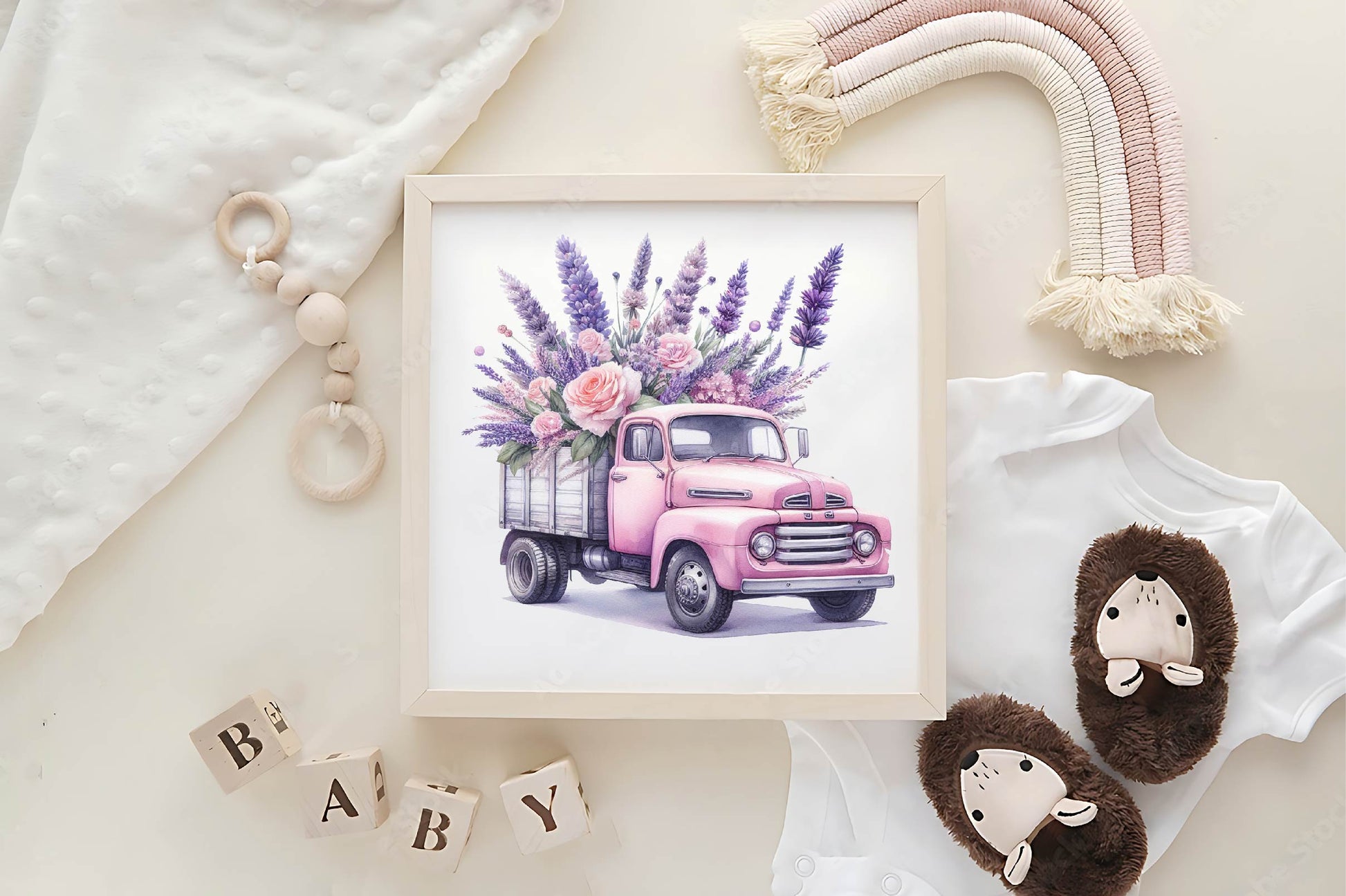 Vintage Floral Truck Clipart Bundle - CraftNest - Digital Crafting and Art