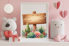 Floral Wood Signs Clipart Bundle - CraftNest - Digital Crafting and Art