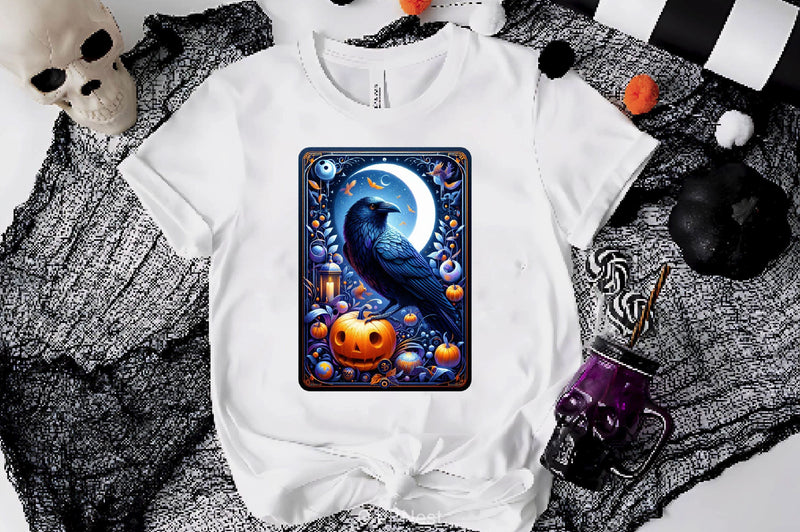 Raven Bird Tarot Card Clipart Bundle 20 - CraftNest - Digital Crafting and Art