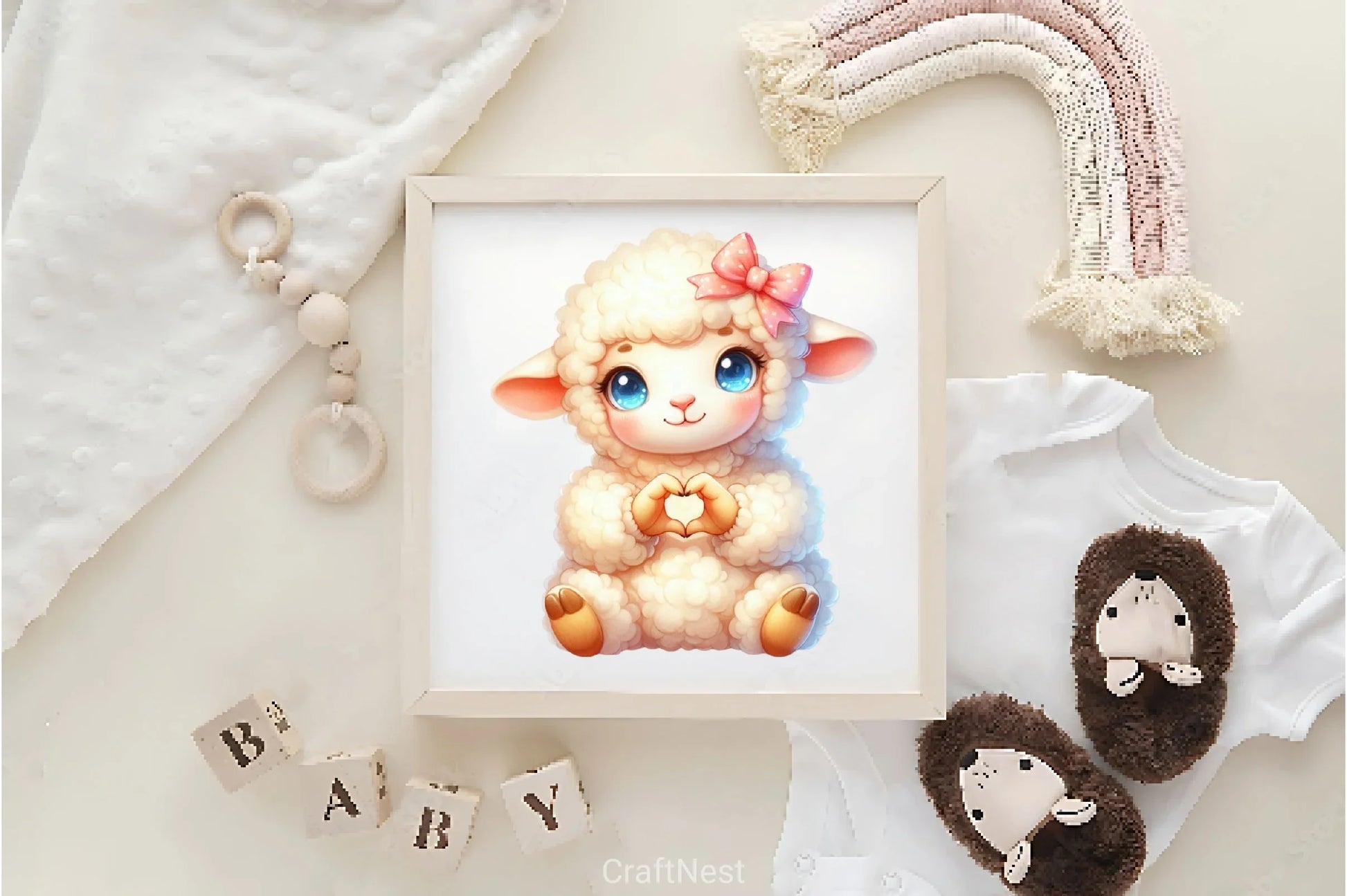 Lovely Animals Heart Shaped Clipart Bundle - CraftNest - Digital Crafting and Art