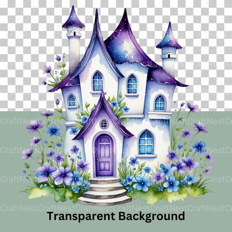 Fairyland Houses Clipart Bundle - CraftNest - Digital Crafting and Art