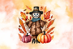 Scarecrow Autumn Clipart Bundle - CraftNest - Digital Crafting and Art